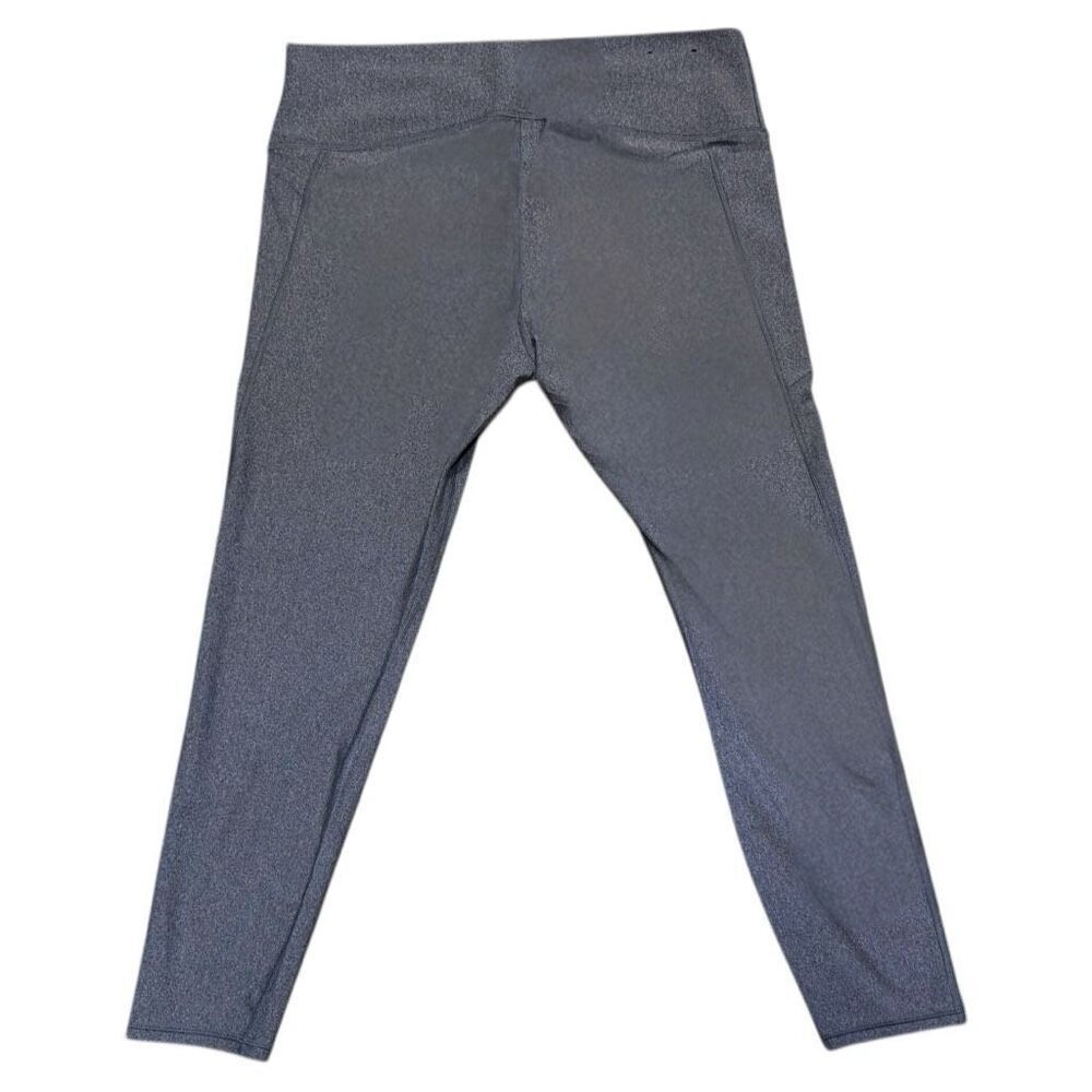 Under Armour UA Gray HeatGear Tech No-Slip Waistband Full Length Leggings NEW - Picture 6 of 14